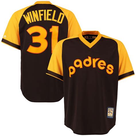 Dave Winfield San Diego Padres Majestic Cool Base Cooperstown Collection Player Jersey - Brown