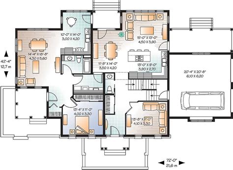 Full In-Law Suite on Main Floor - 21765DR | Architectural Designs - House Plans