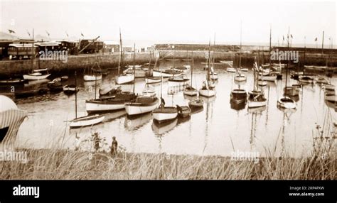 Paignton Harbour, Devon, early 1900s Stock Photo - Alamy