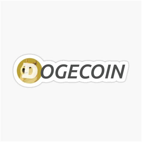 "Dogecoin" Sticker for Sale by trendystall | Redbubble