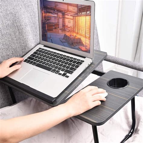 42% off on Foldable Adjustable Laptop Stand with Cup Holder