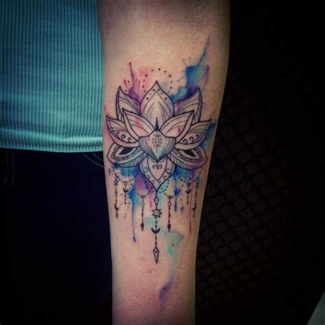 Mandala Watercolor Tattoo | Best tattoo ideas & designs