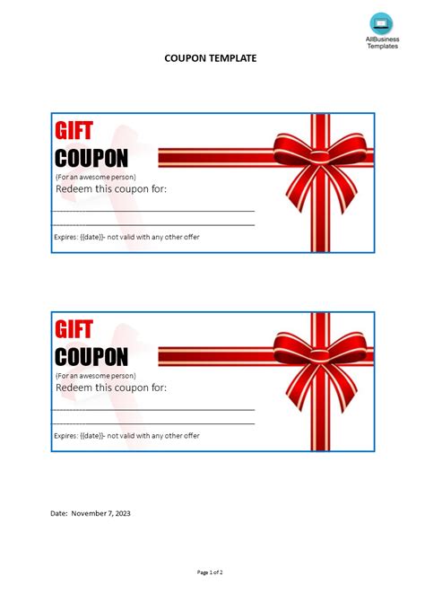 Coupon Template | Templates at allbusinesstemplates.com