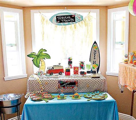 {Cheer's to Summer} Surfer Style Kids Pool Party Ideas // Hostess with ...