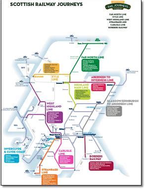 Scotland and Scotrail train / rail maps