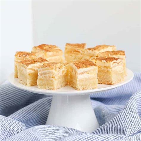 Apple & Sour Cream Slice (classic recipe) - Bake Play Smile