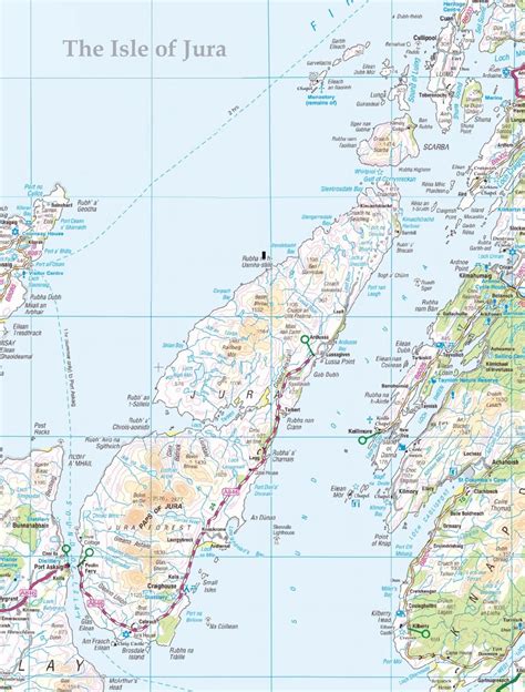 Isle of Jura Scotland Map | Isle of jura, Isle of islay, Scotland places to visit