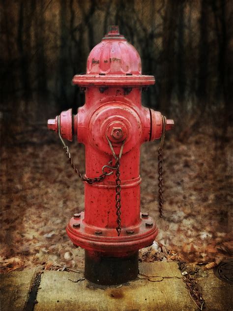 Hidrante rojo Hydrant Calle Impresión Decoración de pared - Etsy España