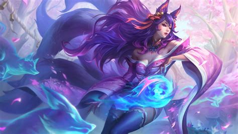 Spirit Blossom Ahri Rose-Quartz Chroma Skin League of Legends 4K Wallpaper - Download Free 4K ...