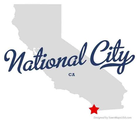 National City, California Map