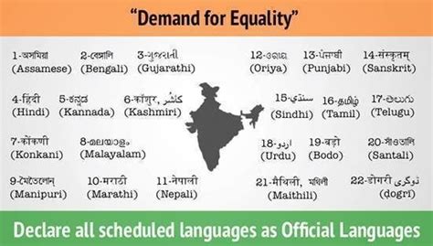 Petition · Declare all languages present in 8th schedule of the Indian constitution as official ...