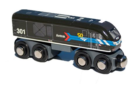 Amtrak Day 1 ALC-42 Siemens Wooden Train 50th Anniversary Locomotive #301 | eBay