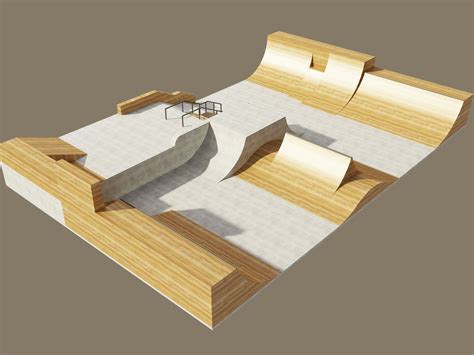 Skatepark/Mini Ramp Design03 | Skatepark design, Backyard skatepark ...