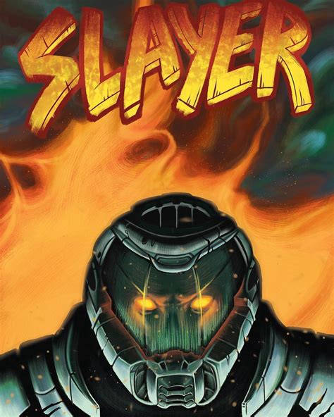 DOOM Slayer Fan art | Гики, Рок, Игры