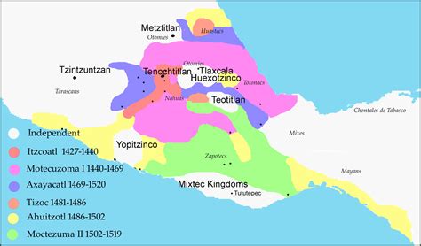 Mapa Del Imperio Azteca