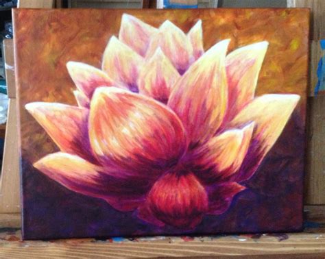 lotus Acrylic Paintings, Lotus, Art, Art Background, Lotus Flower, Kunst, Performing Arts, Lily ...