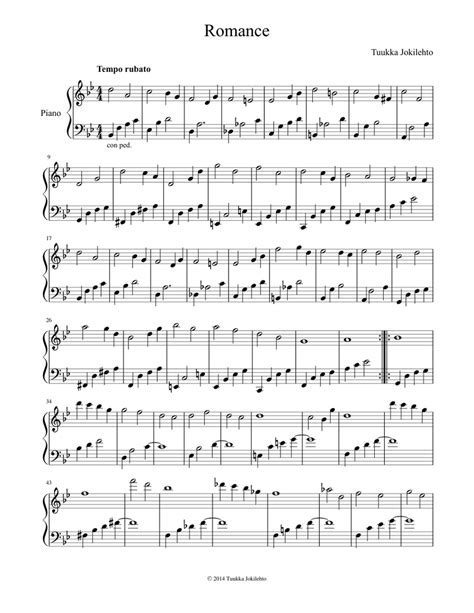 Romance Sheet music for Piano (Solo) | Musescore.com