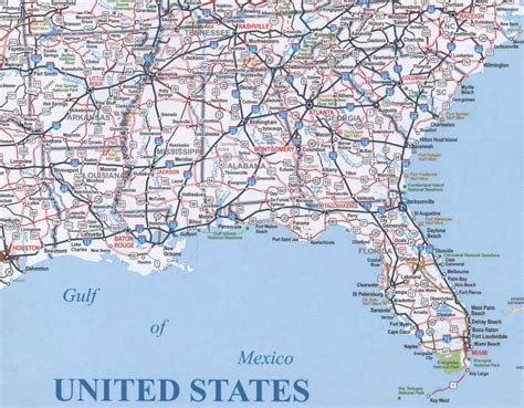 Map Of Southeastern Us States - Printable Map Of The US