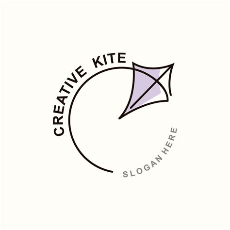 Kite Logo Design. paper kite handrawn style and creative. minimalist, and luxury logo vector ...