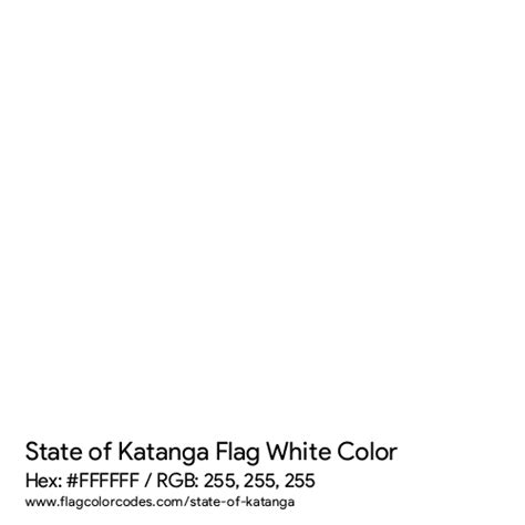 State of Katanga flag color codes