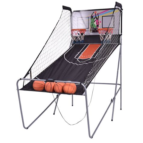 Indoor Double Electronic Basketball Game with 4 Balls | Basketball ...