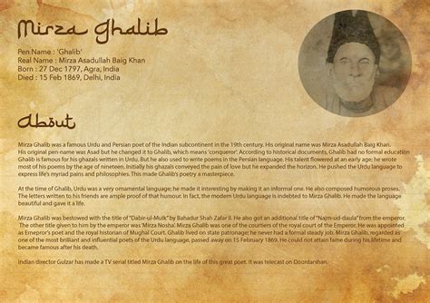 Mirza Ghalib - Animation on Behance