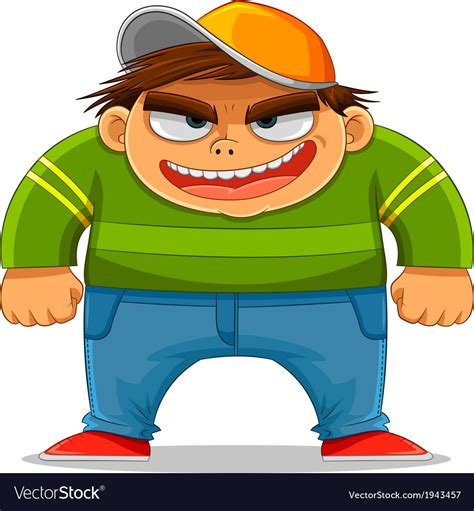 Cartoon bully Royalty Free Vector Image - VectorStock