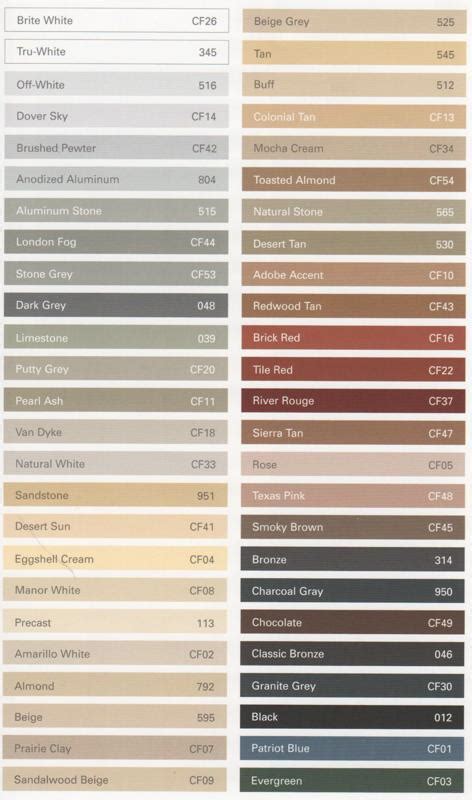 Parker Paint Color Chart - Paint Color Ideas