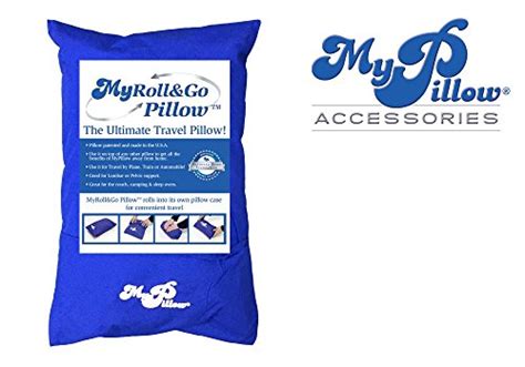 MyPillow Roll N Go Travel Pillow Rolls Into It's Own Pillow Case ...