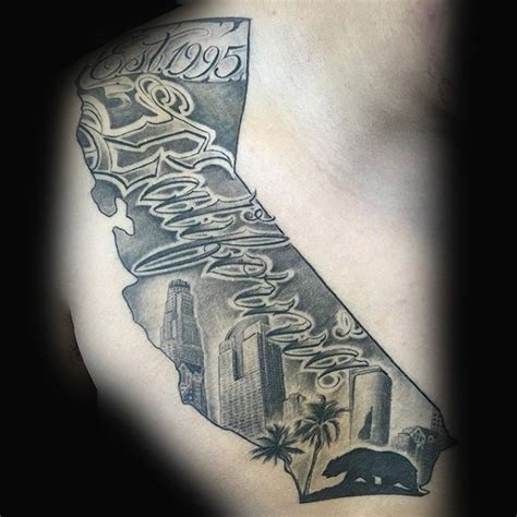 150 Amazing California Tattoo Designs, Ideas and Meanings - Tattoo Me Now