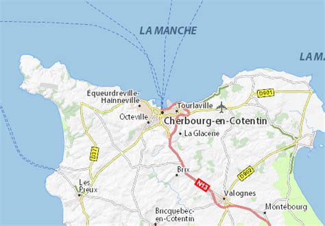 Carte du cotentin » Voyage - Carte - Plan