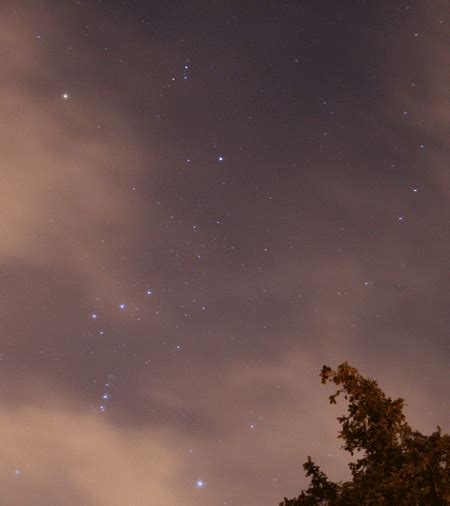 The constellation Orion (the hunter with his bow) above the city in Denver, Colorado. Wow Image ...