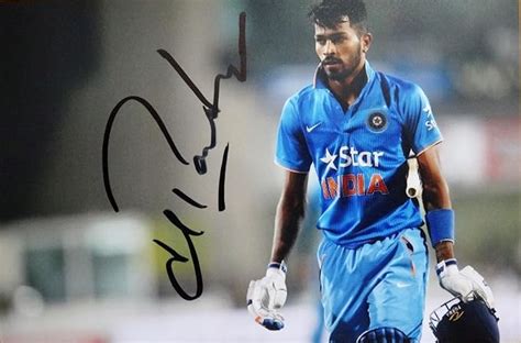 Buy Personally signed 6x4 size autographed photo of Hardik Pandya ...