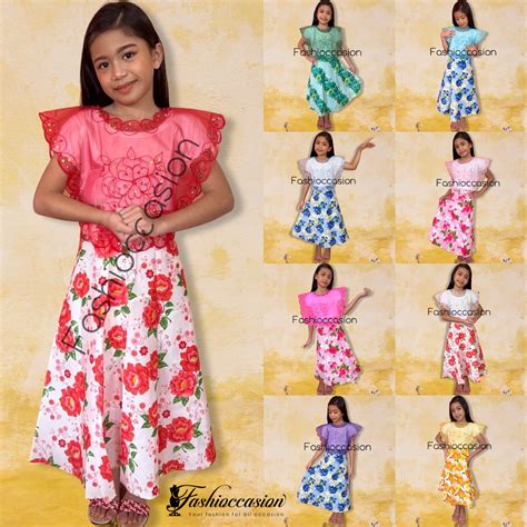 Kimona Sequence and Patadyong SET for Buwan ng Wika Costume for Kids | Lazada PH