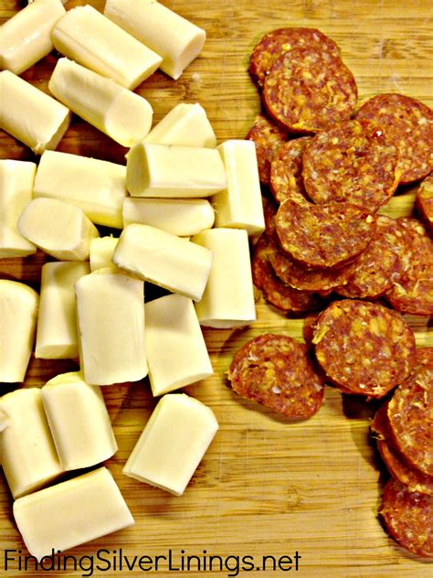 Easy 4 Ingredient Pepperoni & Cheese Bites | Finding Silver Linings