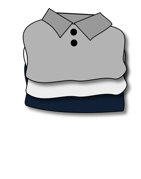 folded clothes - Openclipart