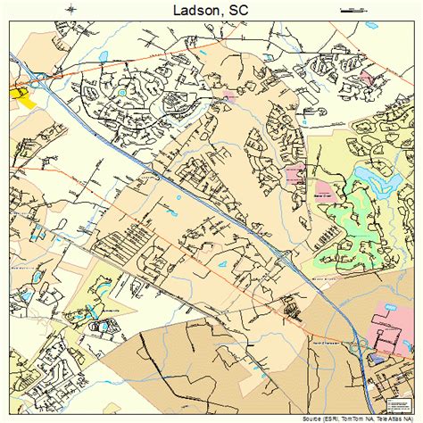 Ladson South Carolina Street Map 4539220