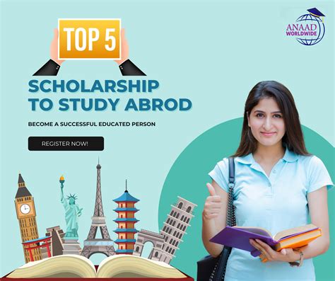 Top 5 Scholarships to Study Abroad for Indian Students | Anaad Worldwide