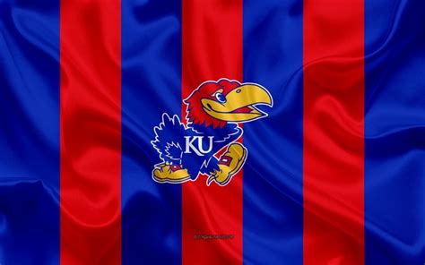 Download wallpapers Kansas Jayhawks, American football team, emblem ...