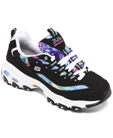 Skechers Women's D'Lites - Summer Fiesta Wide Width Walking Sneakers from Finish Line & Reviews ...