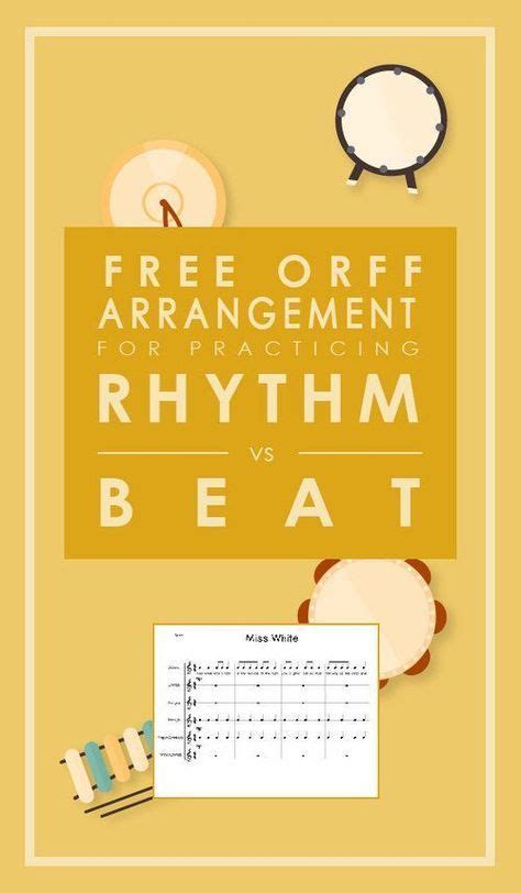 Looking for a simple orff arrangement to practice rhythm vs beat? This ...