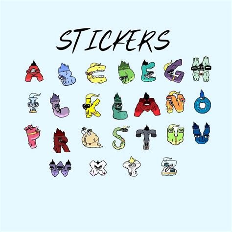 Alphabet Lore Hero, Alphabet Lore Stickers, Alphabet Stickers, Alphabet ...