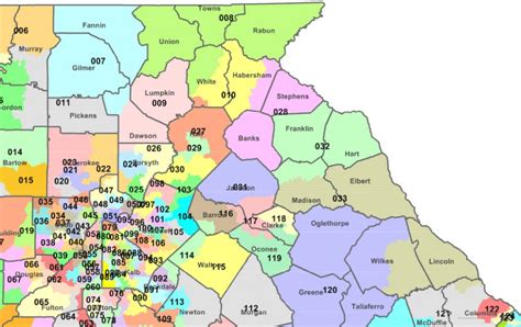 Georgia House Districts In 9Th Within Georgia State House District Map ...