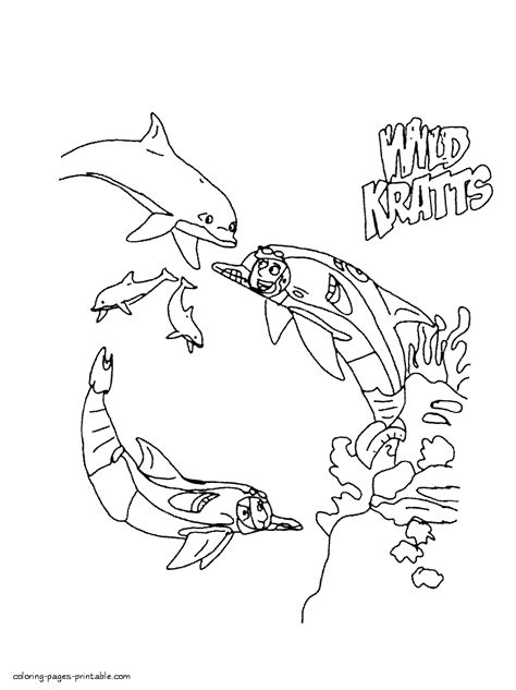 Wild Kratts dolphins coloring pages | Wild kratts, Coloring pages, Colorful pictures