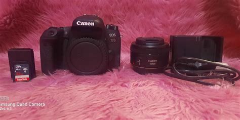 Canon 77D with Canon 50mm 1.8 STM, Photography, Cameras on Carousell