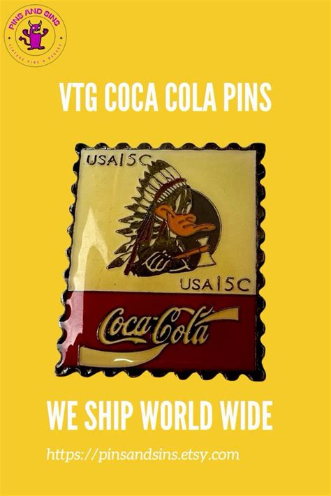 Vintage Coca Cola Pins Available at Pins and Sins on Etsy ️