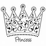 Beautiful Princess Crown Coloring Page  NetArt sketch template
