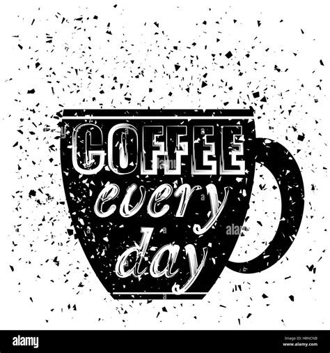 Black Coffee Cup on Grunge Particles Background Stock Vector Image & Art - Alamy