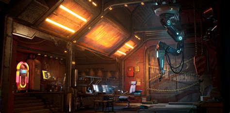 ArtStation - Cyberpunk Garage