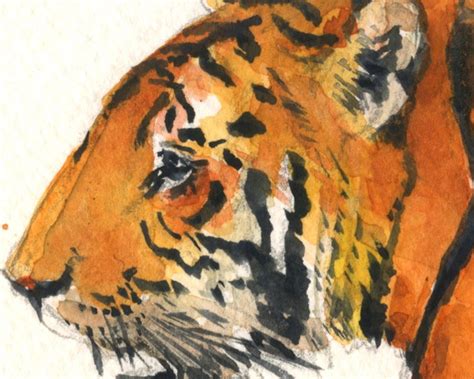 Tiger Painting Tiger Print Tiger Animal Art Tiger Animal | Etsy